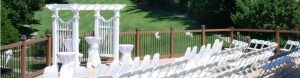 Bellevue, Nebraska Wedding Venues | A View in Fontenelle Hills Patio Wedding
